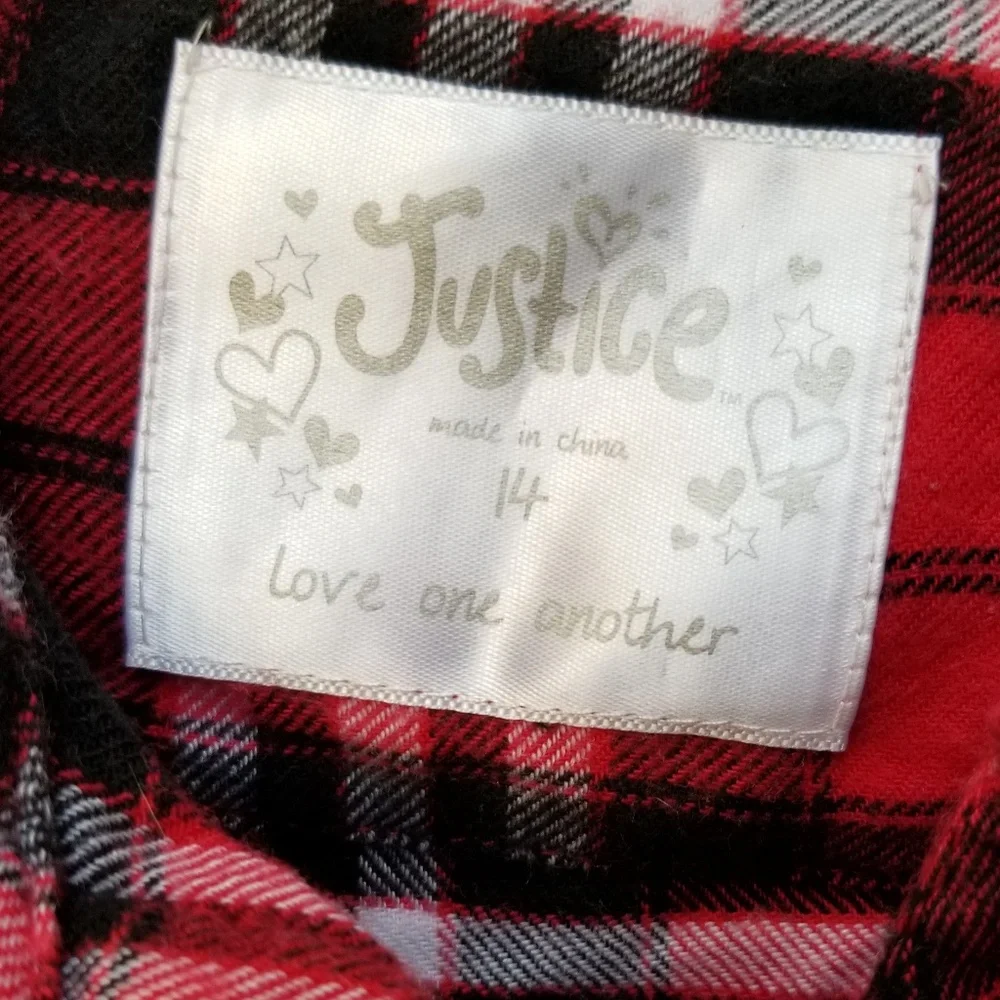 Justice Plaid Flannel